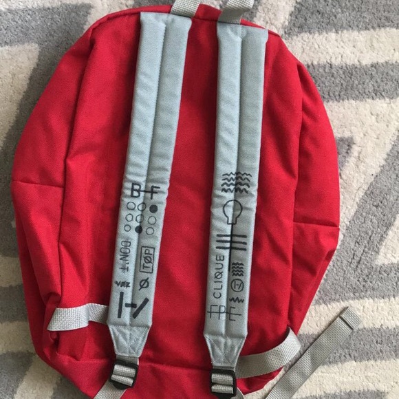 twenty one pilots red backpack